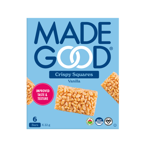 MadeGood Organic Rice Crispy Squares Vanilla 132 g