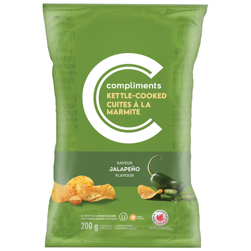 Compliments Jalapeño Kettle Cooked Potato Chips