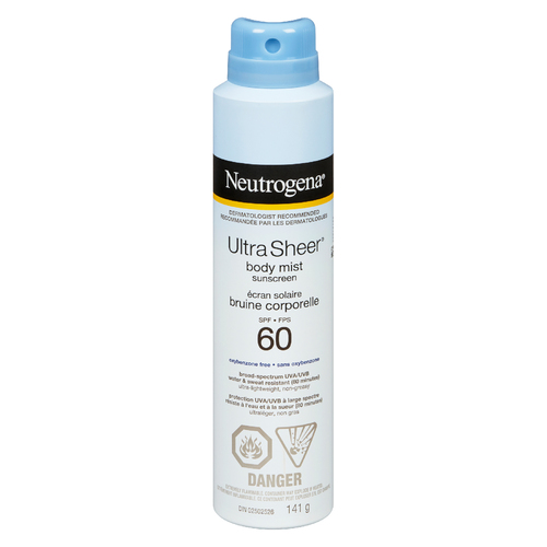 Buy Neutrogena Ultra Sheer Spray Sunscreen SPF60 141 g | Safeway Canada