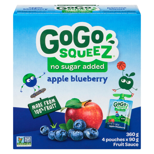 GoGo Squeez Fruit Sauce Apple Blueberry