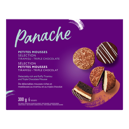 Panache Mousse Tiramisu And Triple Chocolate