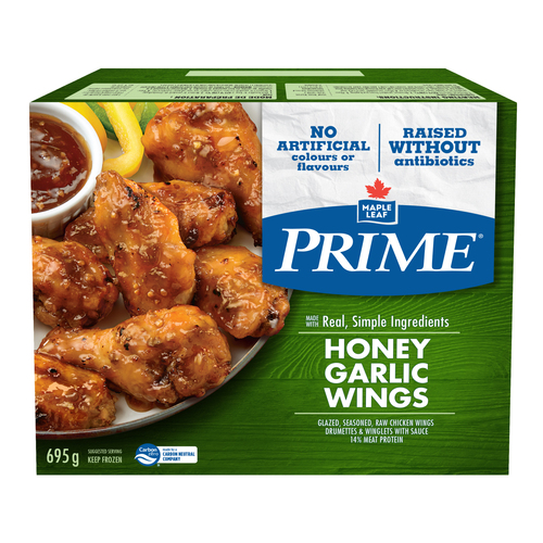 Prime Frozen Chicken Wings Honey Garlic