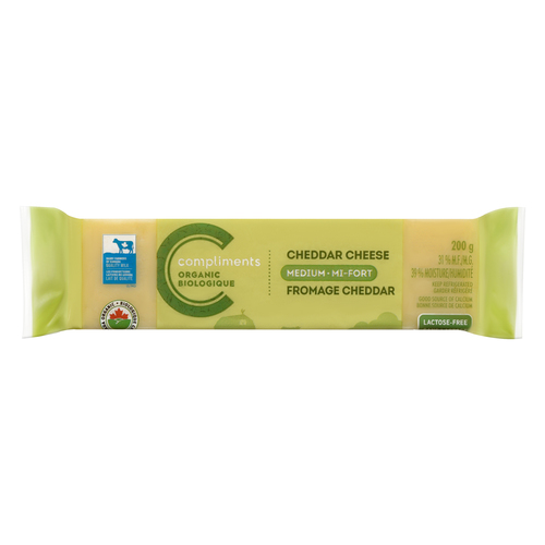 Compliments Organic Cheese Old Cheddar