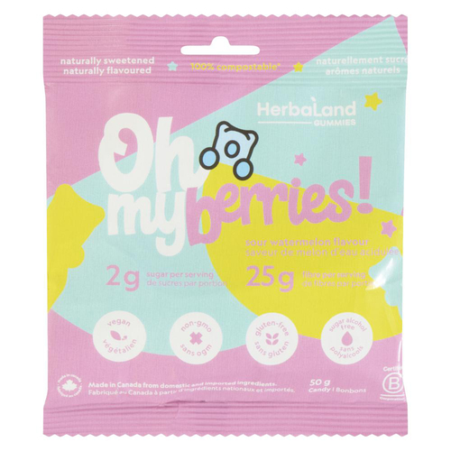 Herbaland Oh My Berries Gummies Sour Green Apple