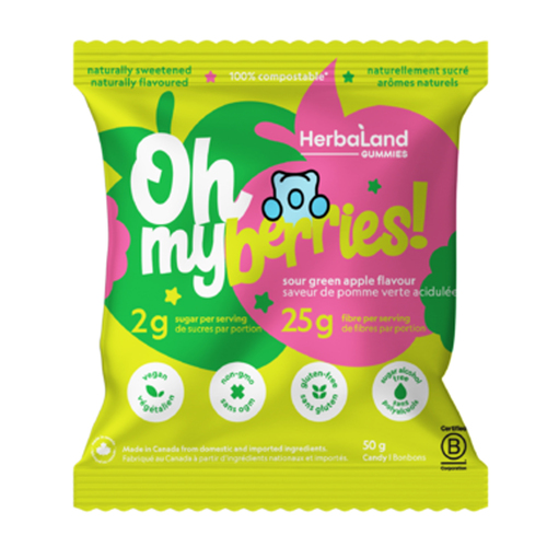 Herbaland Oh My Berries Gummies Sour Green Apple