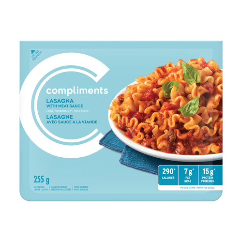 Compliments Balance Frozen Entree Lasagna With Meat Sauce