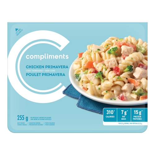 Compliments Frozen Entree Balance Chicken Primavera