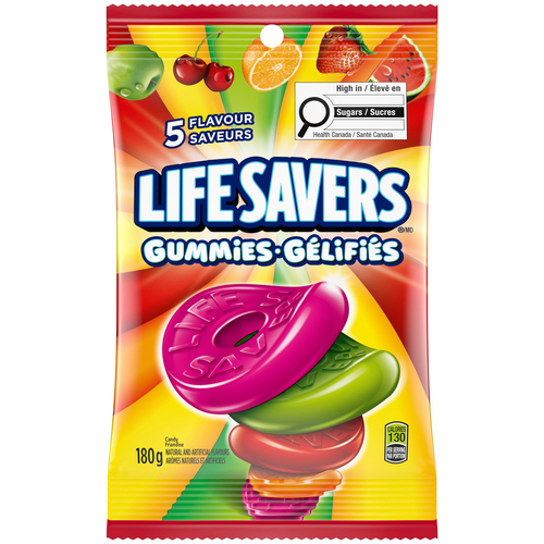 Life Savers Five Flavour Gummy Candy Bag