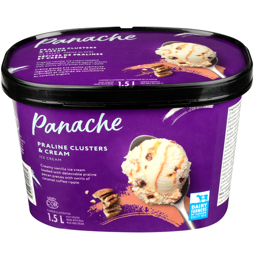 Panache Ice Cream Praline Clusters & Cream