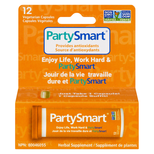 Buy Himalaya Party Smart Herbal Supplement Vegetarian Capsules 12 Count ...