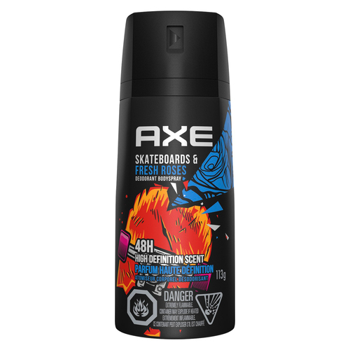 AXE Deodorant Body Spray Skateboard & Fresh Roses