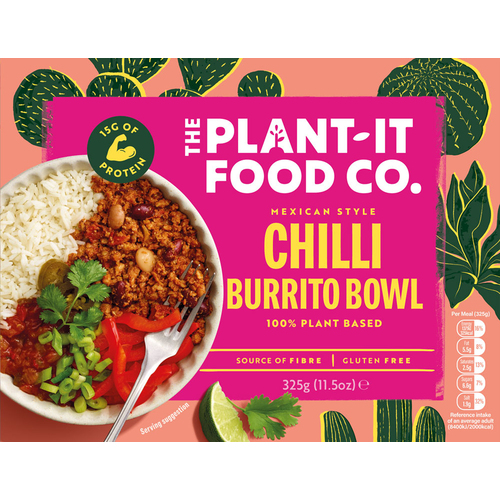 Plant It Frozen Chilli Burrito Bowl Mexican Style