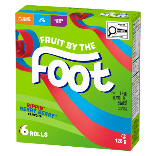 Betty Crocker Fruit By The Foot Gluten-Free Fruit Snacks Rippin' Berry Berry 128 g