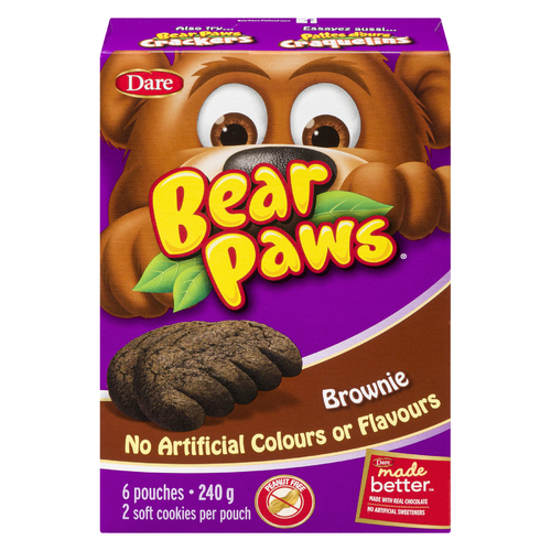 Dare Bear Paws Peanut-Free Cookies Brownie 6 Pack