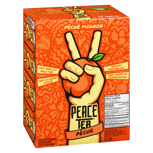 Buy Peace Tea Iced Tea Drink Peach Party 12 x 341 ml (cans) | Foodland
