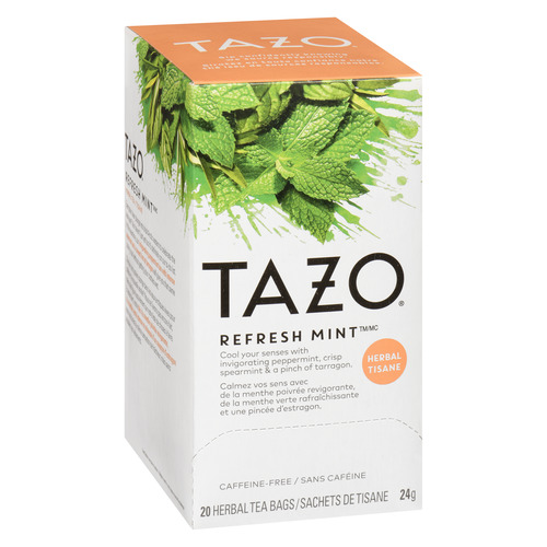 Buy Tazo Caffeine-Free Herbal Tea Refresh Mint 20 Tea Bags | IGA