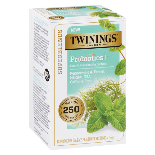 Buy Twinings Probiotic Herbal Tea Peppermint & Fennel 18 Tea Bags
