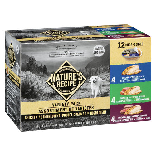 Nature's Recipe Wet Dog Food Chicken Variety Pack