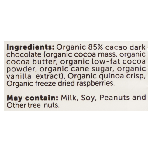 Buy ChocXO Organic Keto Snaps Dark Chocolate Raspberry & Quinoa 98