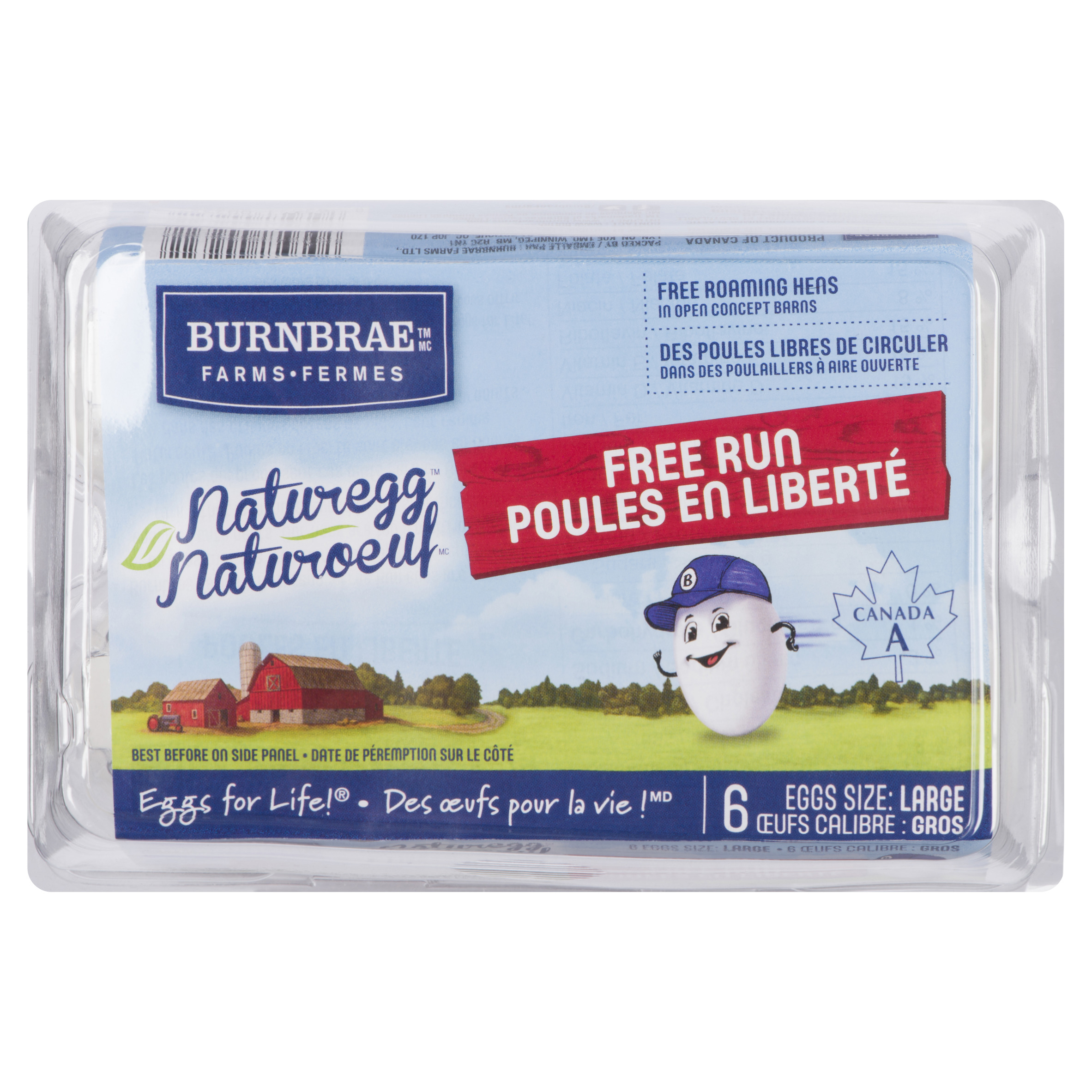 Burnbrae Farms Naturegg Eggs Free Run Grade A Large