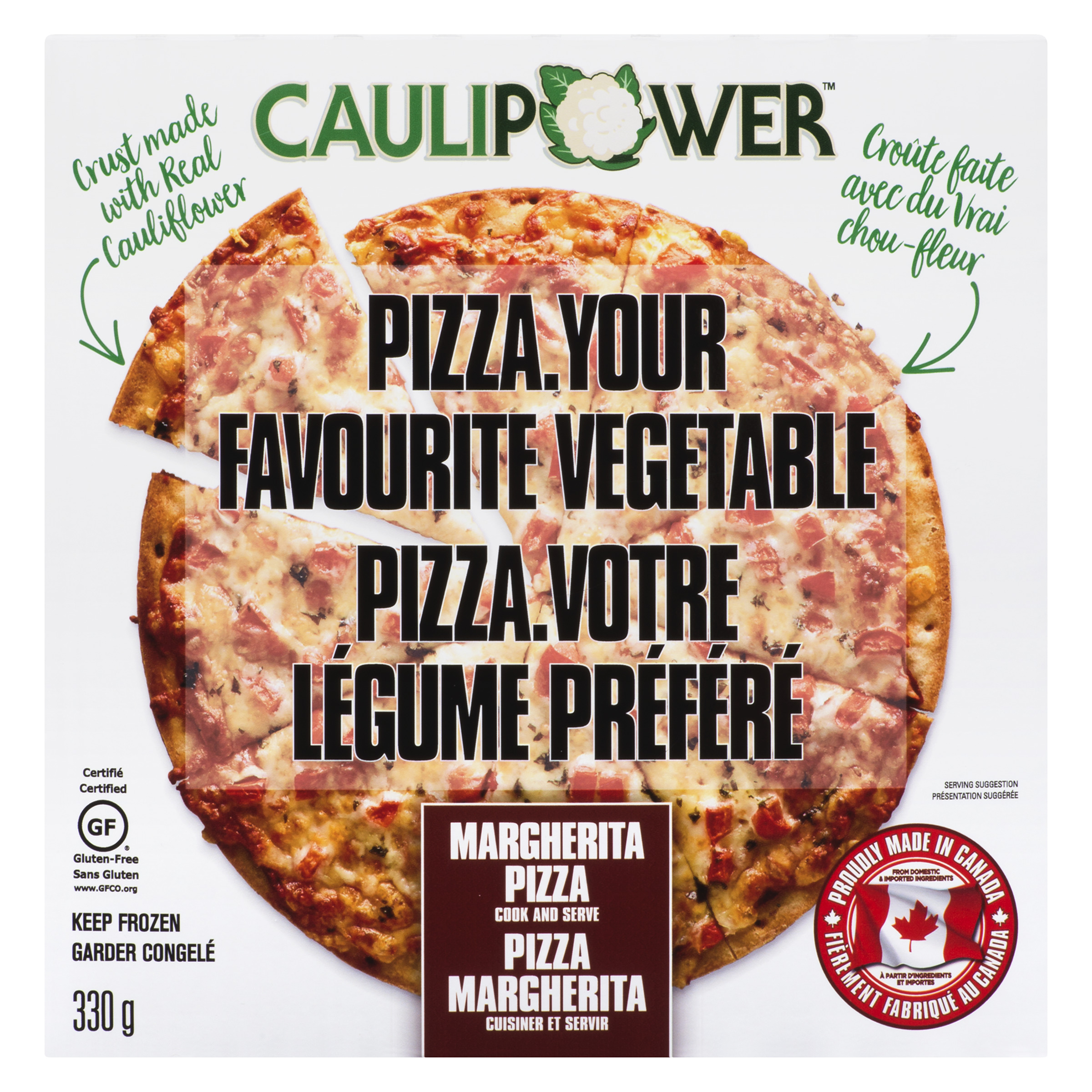 Caulipower Frozen Gluten-Free Margherita Pizza