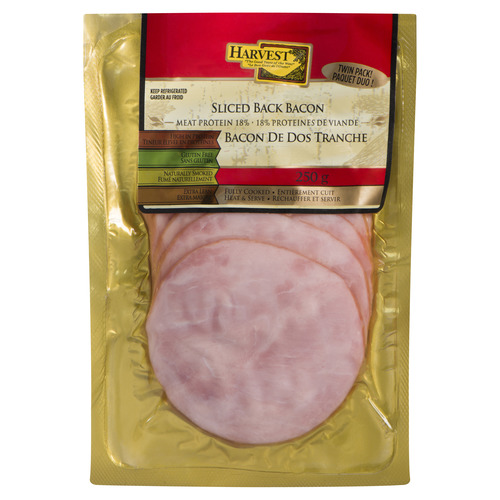 Harvest Meats Extra Lean Back Bacon Sliced