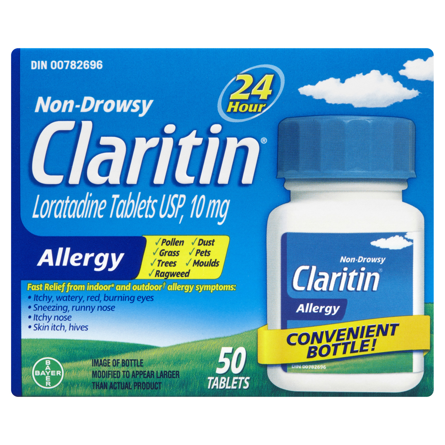 Claritin Antihistamine 10 mg x 50 Tablets
