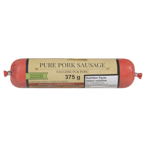 Harvest Meats Gluten-Free Frozen Sausage Pure Pork