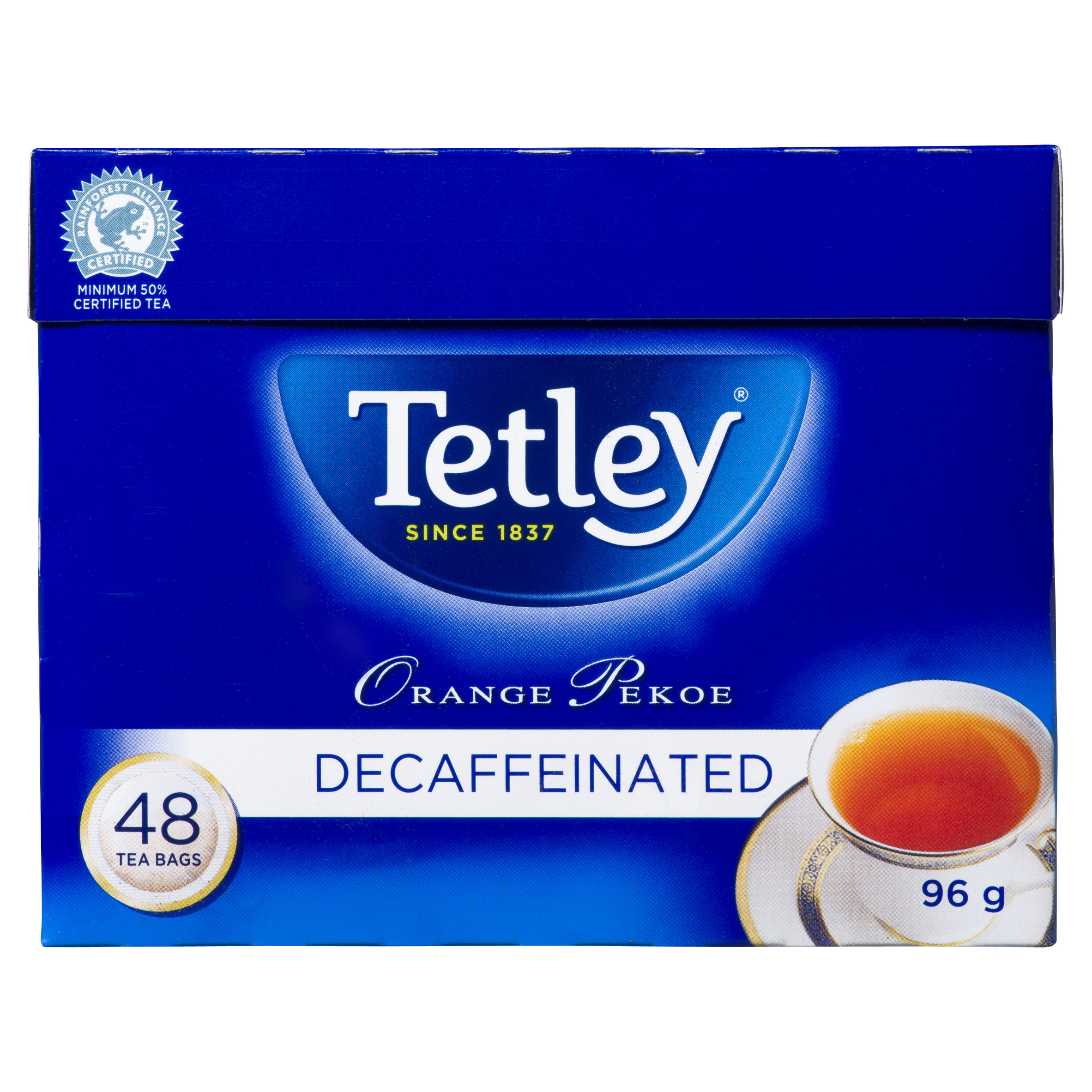 Buy Tetley Tea Decaffeinated Orange Pekoe 48 Tea Bags | FreshCo
