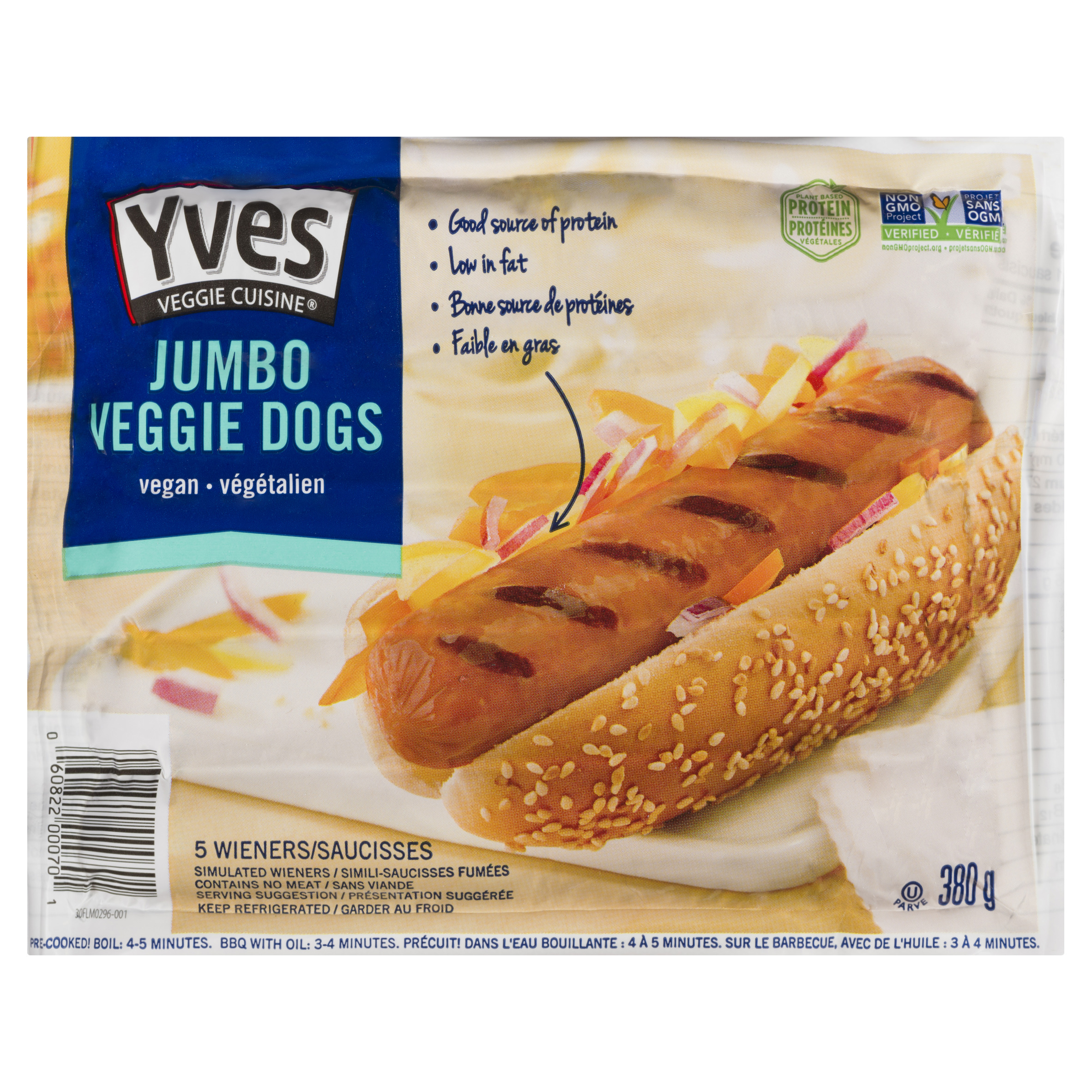 Buy Yves Veggie Cuisine Vegan Veggie Dogs Jumbo 380 g | FreshCo
