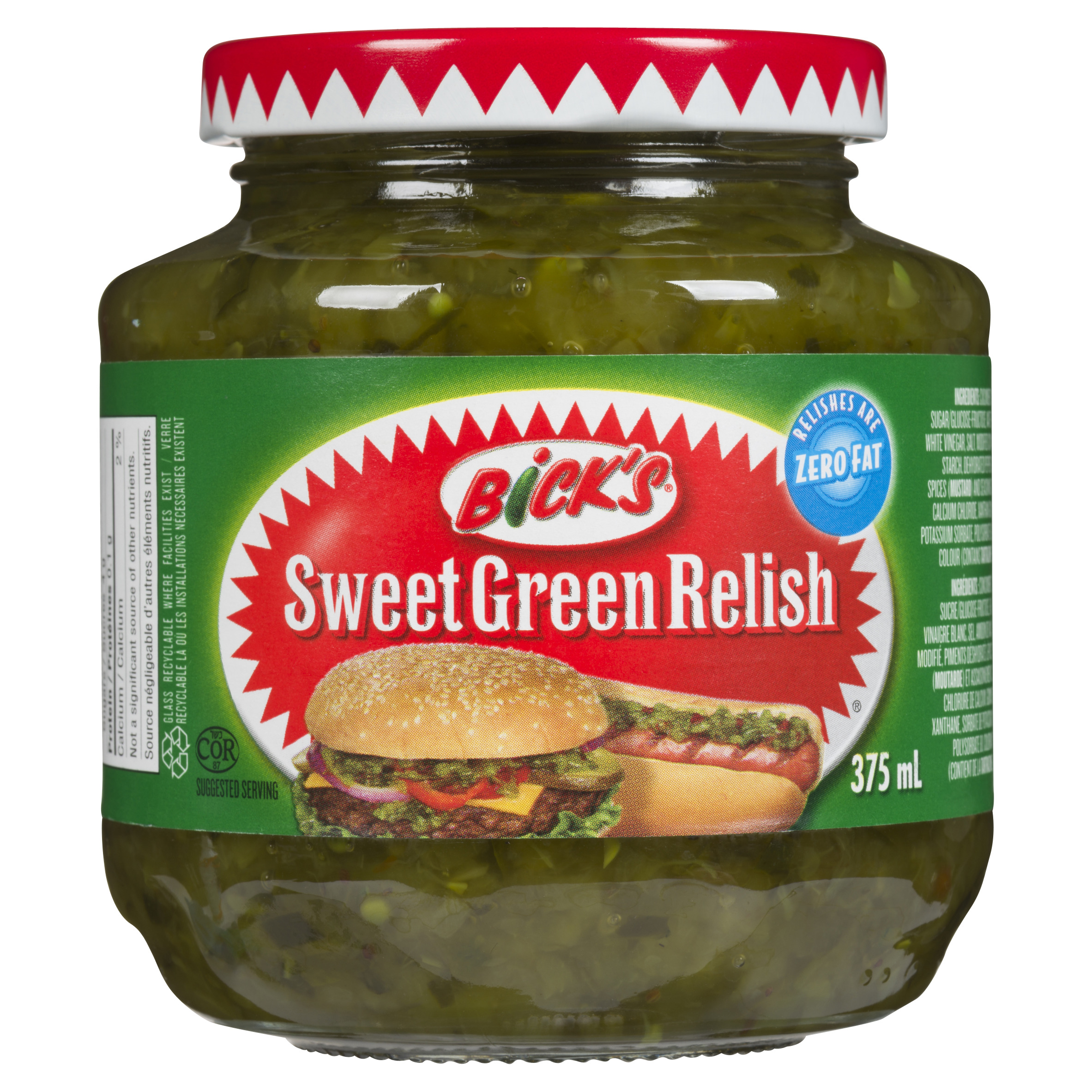 Buy Bick's Green Relish Sweet 375 ml | FreshCo