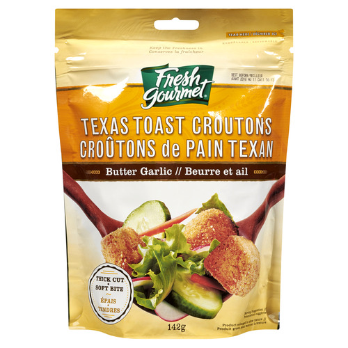 Fresh Gourmet Texas Butter Garlic Toast Croutons