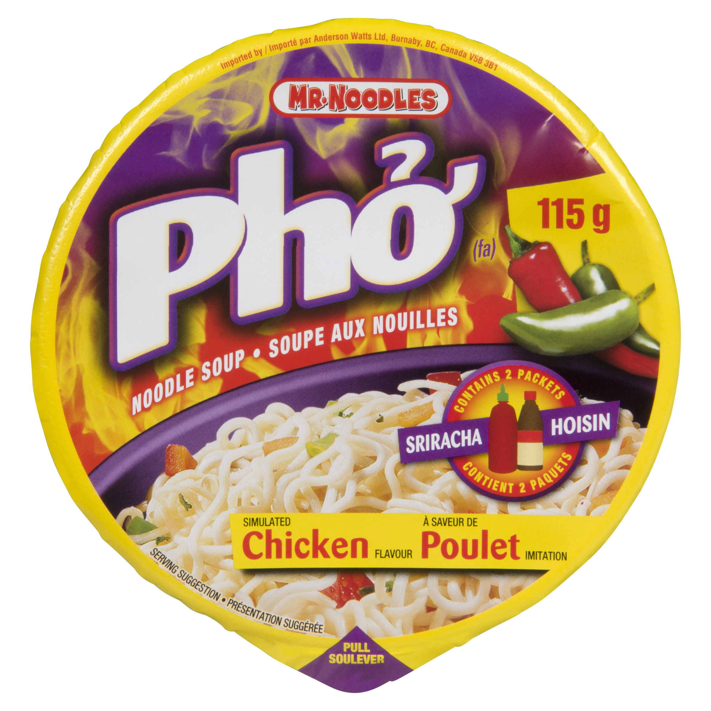 Mr Noodle Pho Noodle Soup Bowl - Chicken