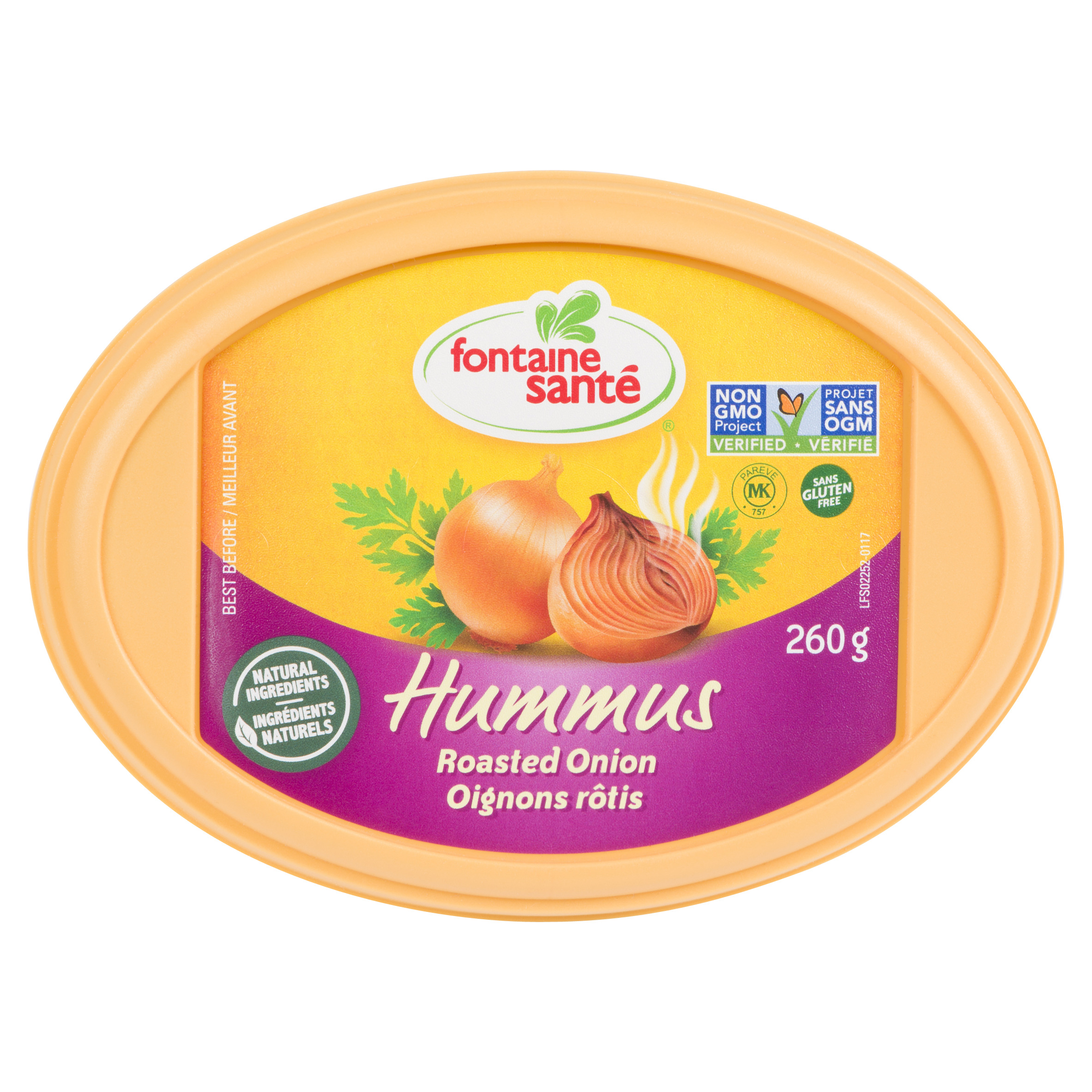 Fontaine Santé Gluten Free Hummus Roasted Onion