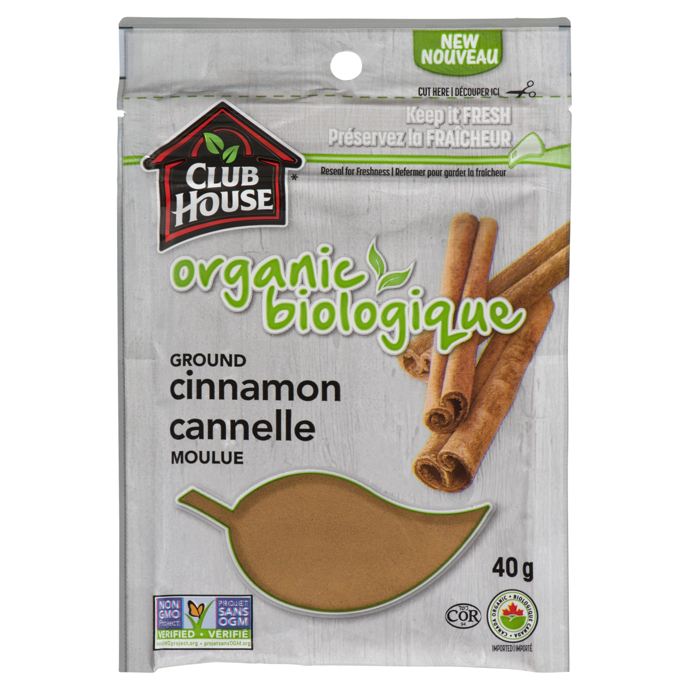 Club House Organic Ground Cinnamon