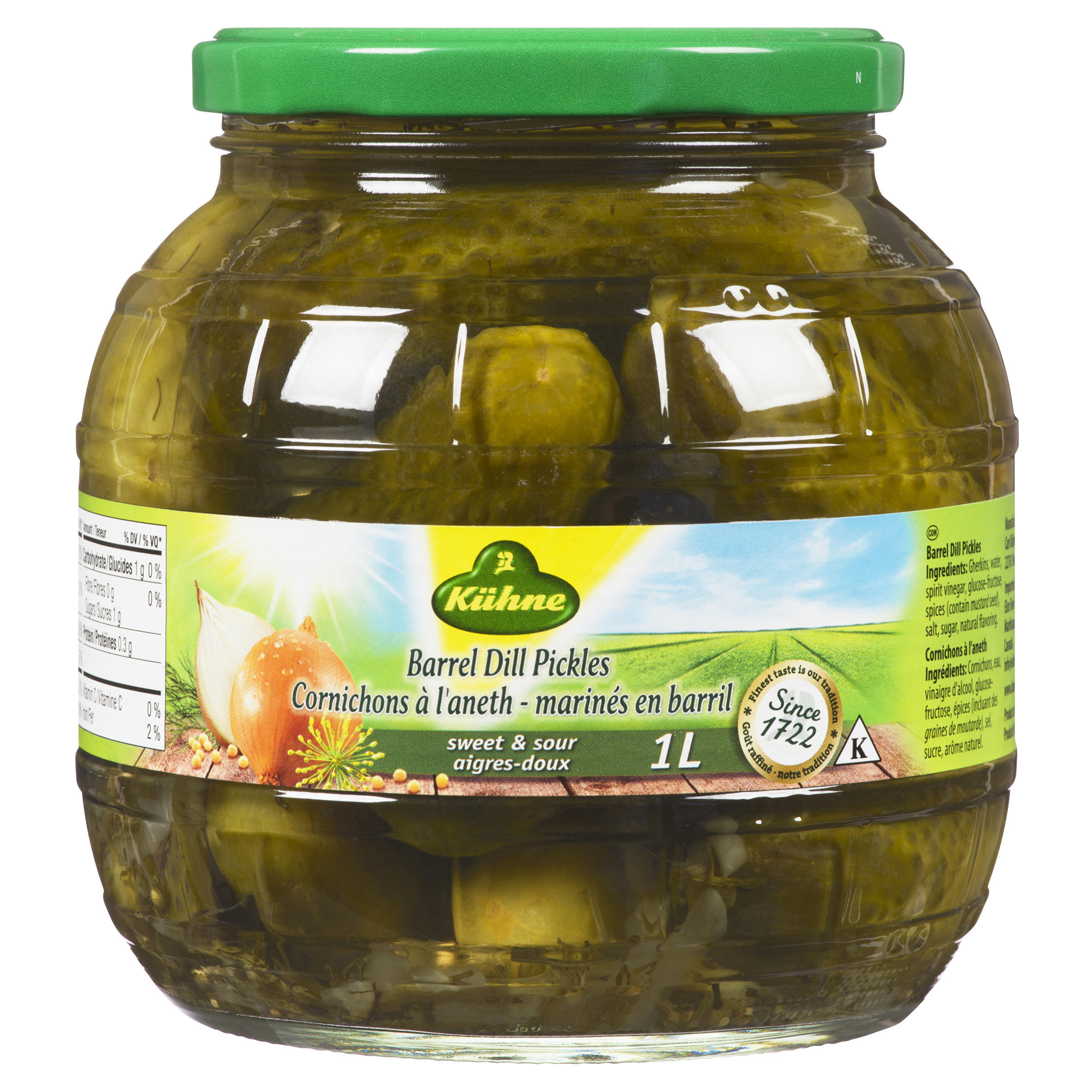 Kuehne Sweet & Sour Barrell Dill Pickles