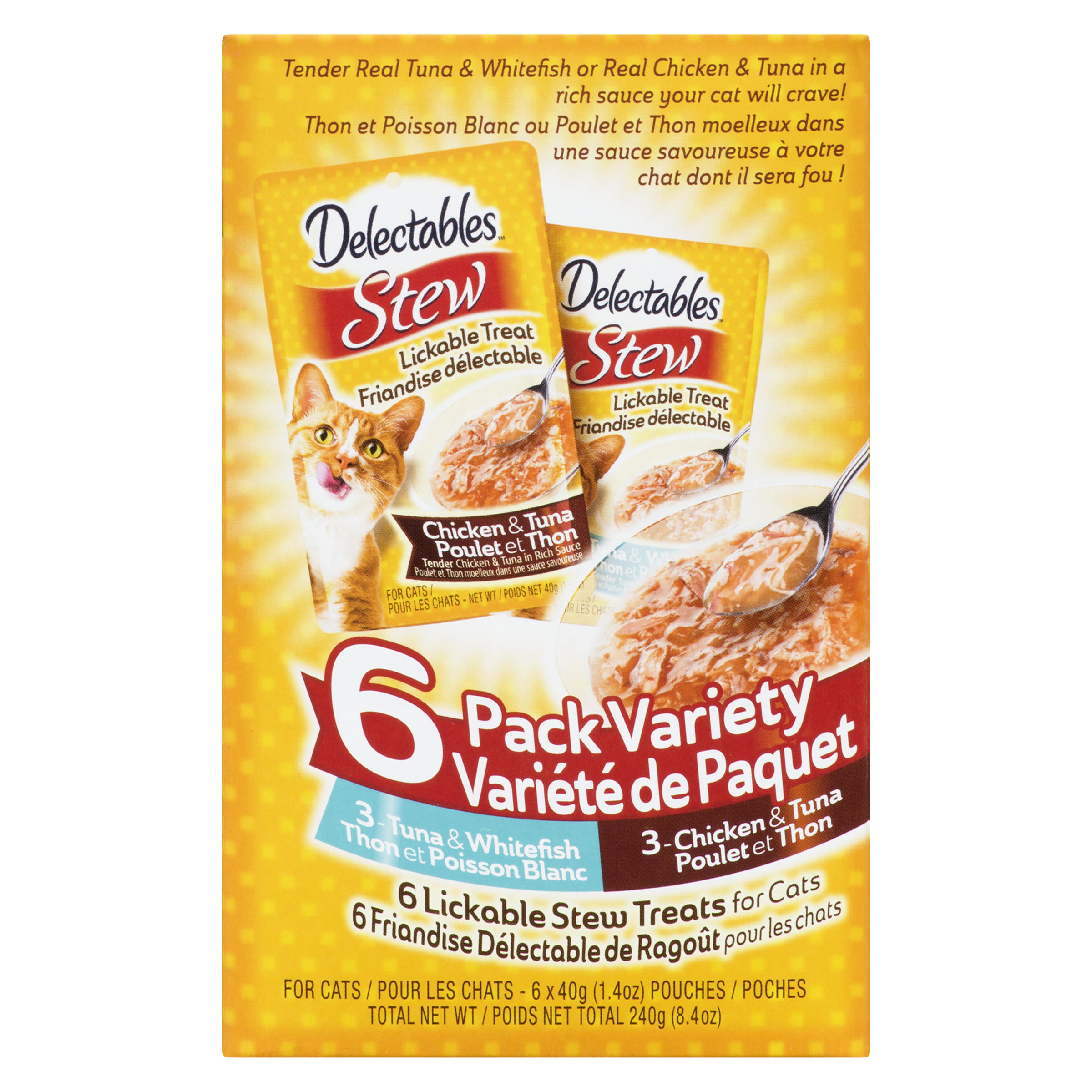 Hartz Delectable Stew Lickable Treats For Cats, Pack Variety