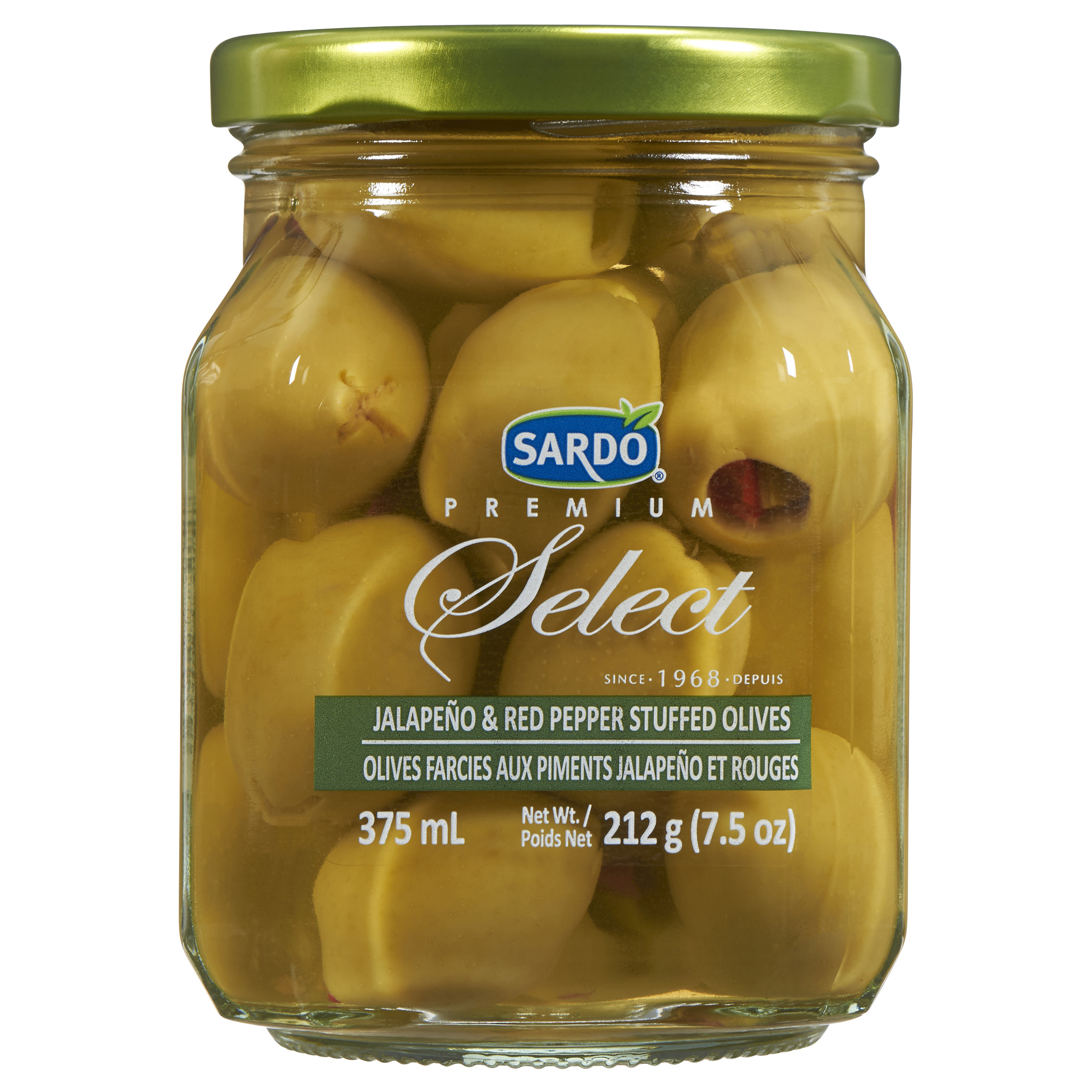 Sardo Olives Stuffed with Jalapeno Red Pepper
