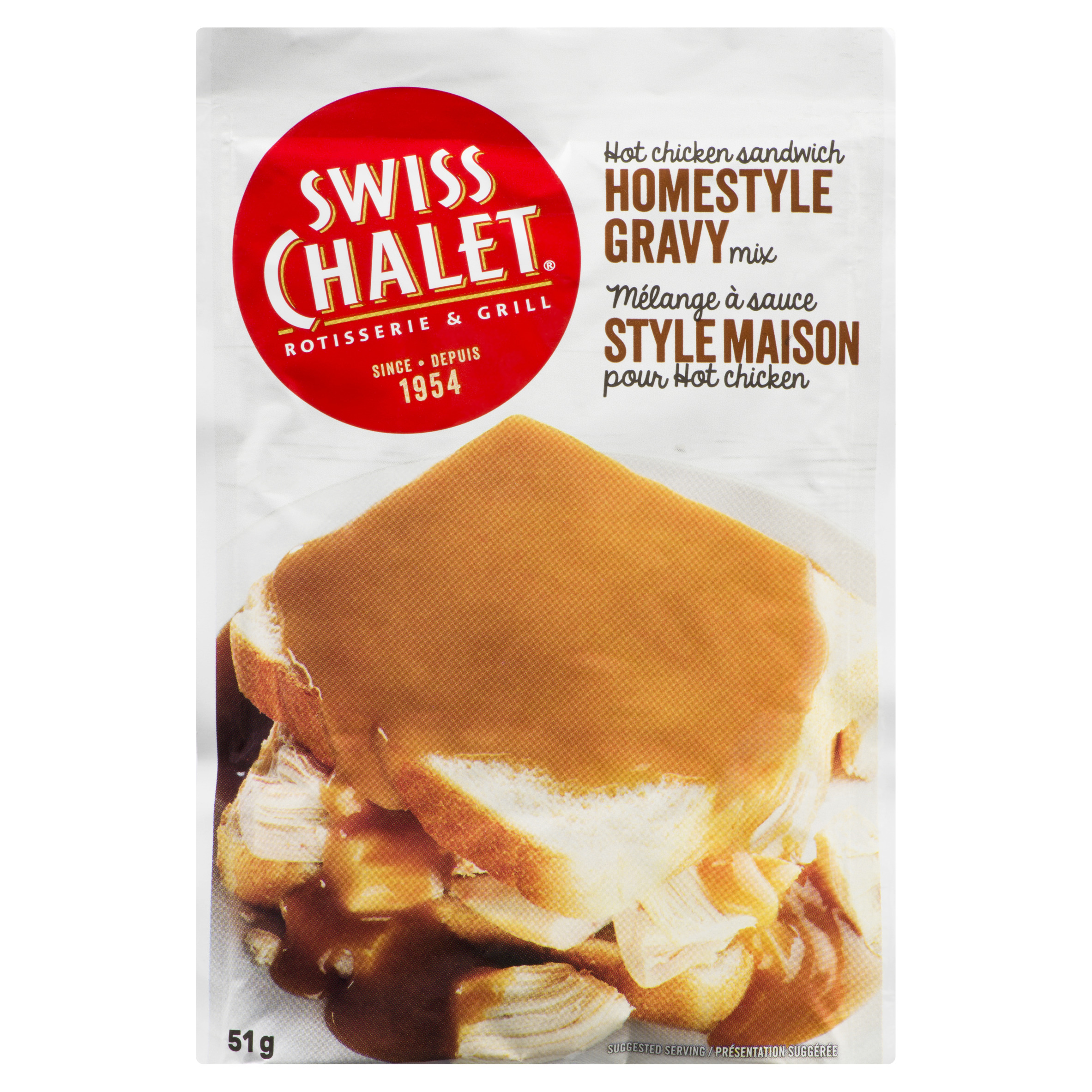 Swiss Chalet Less Salt Hot Chicken Sandwich Homestyle Gravy Mix