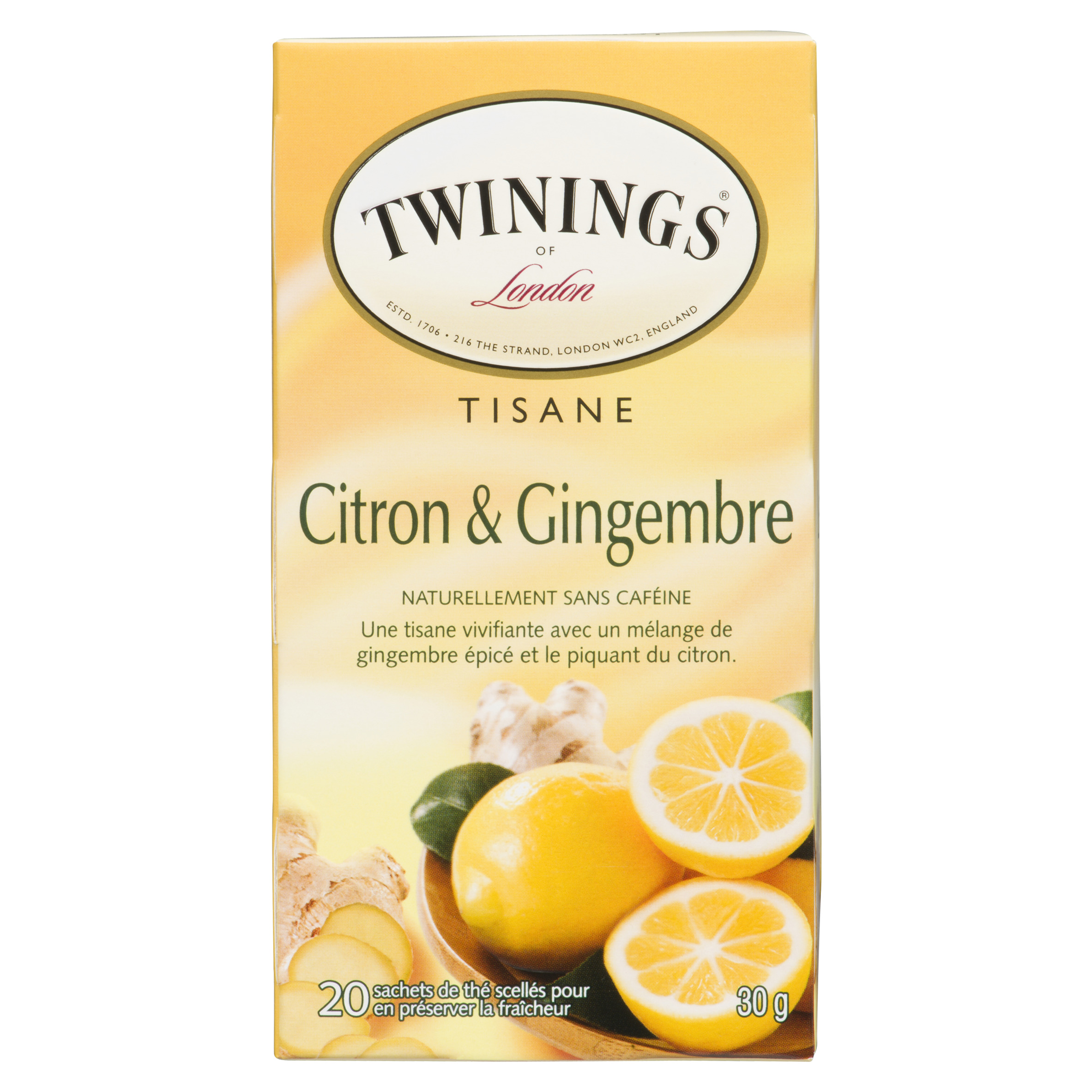 Buy Twinings Herbal Tea Lemon & Ginger 20 Tea Bags | Sobeys Inc.