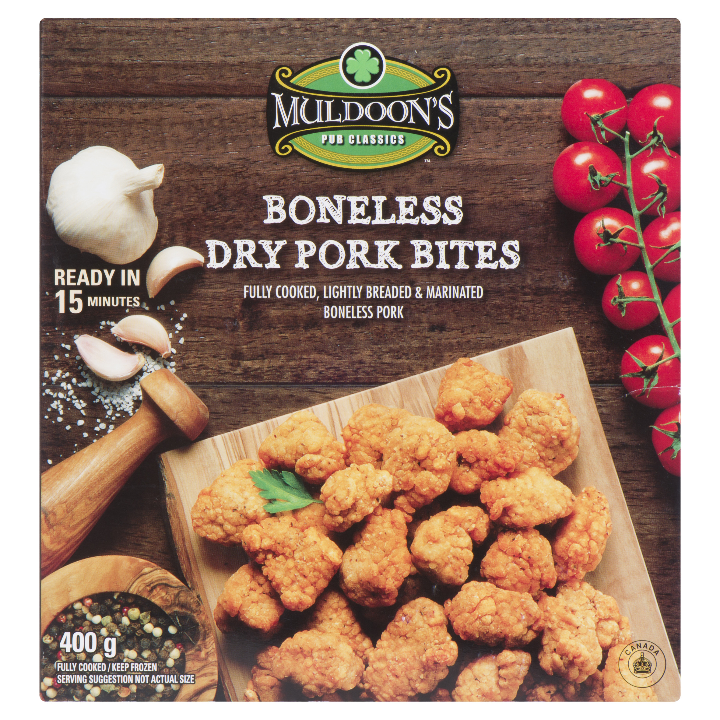 Muldoon's Pub Classics Frozen Dry Boneless Pork Bites