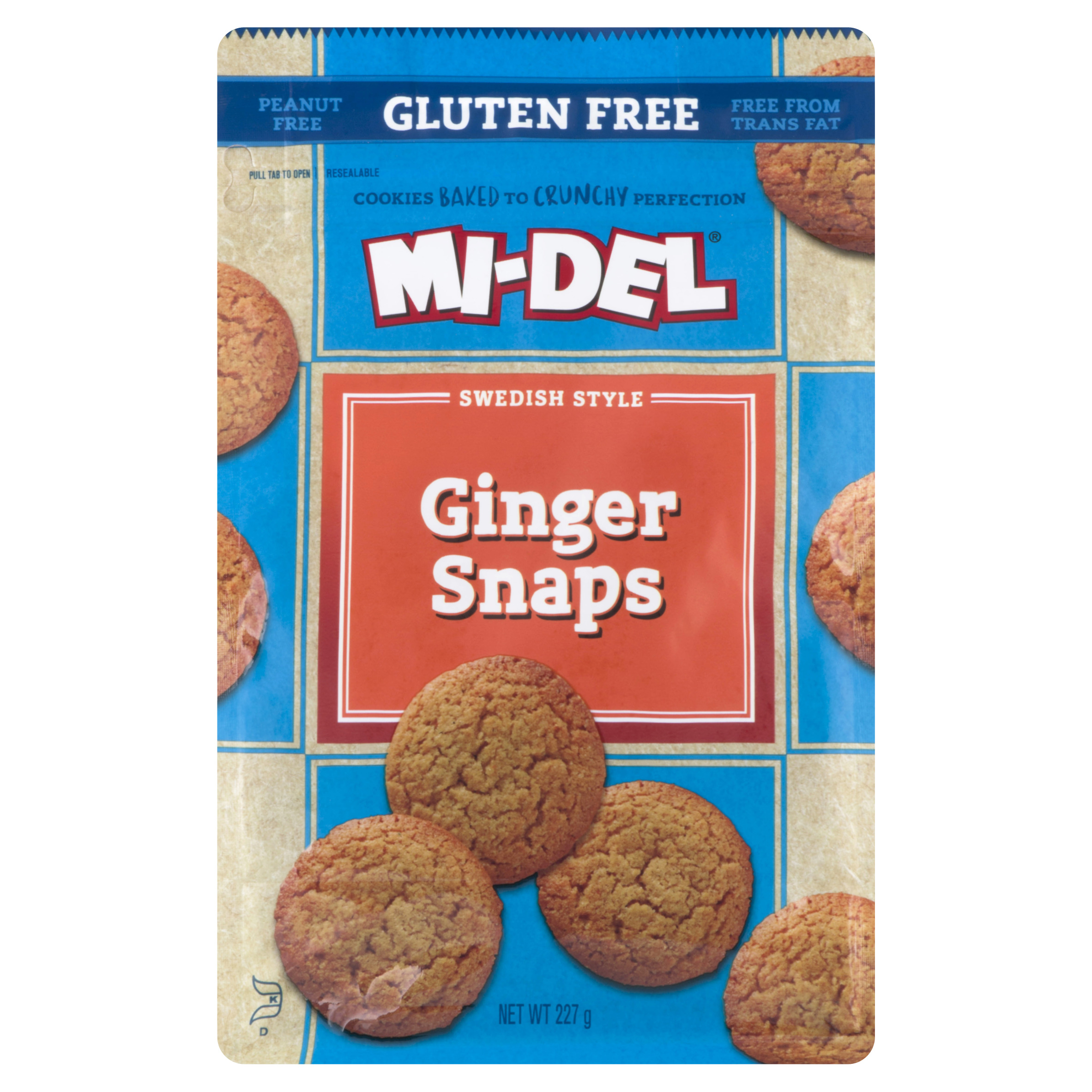 Mi-Del Gluten-Free Cookies Ginger Snaps 227 g