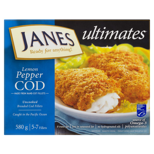 Janes Breaded Cod Lemon Pepper