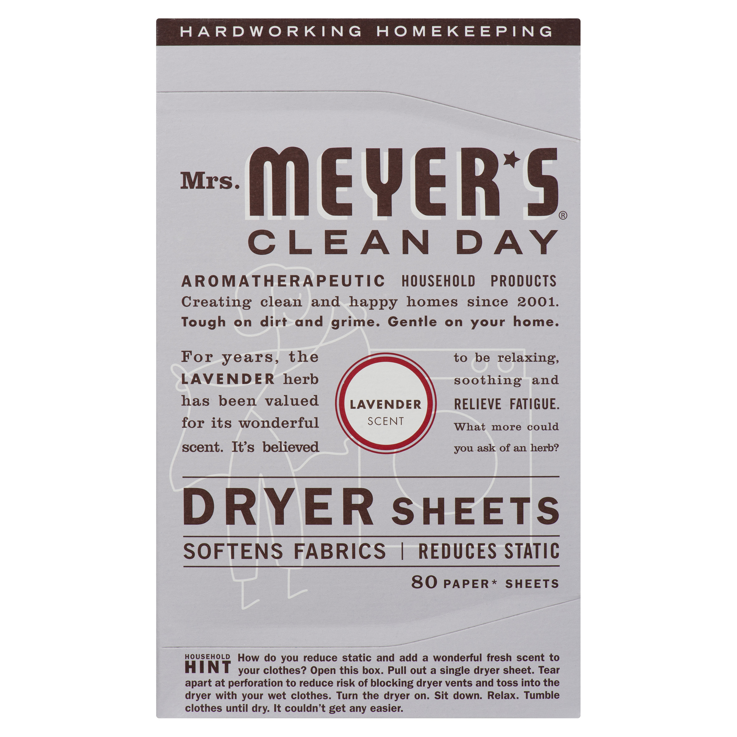 Mrs. Meyer's Clean Day Dryer Sheets Lavender