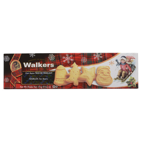 Walkers Short Bread Cookies Festive Shapes Pure Butter