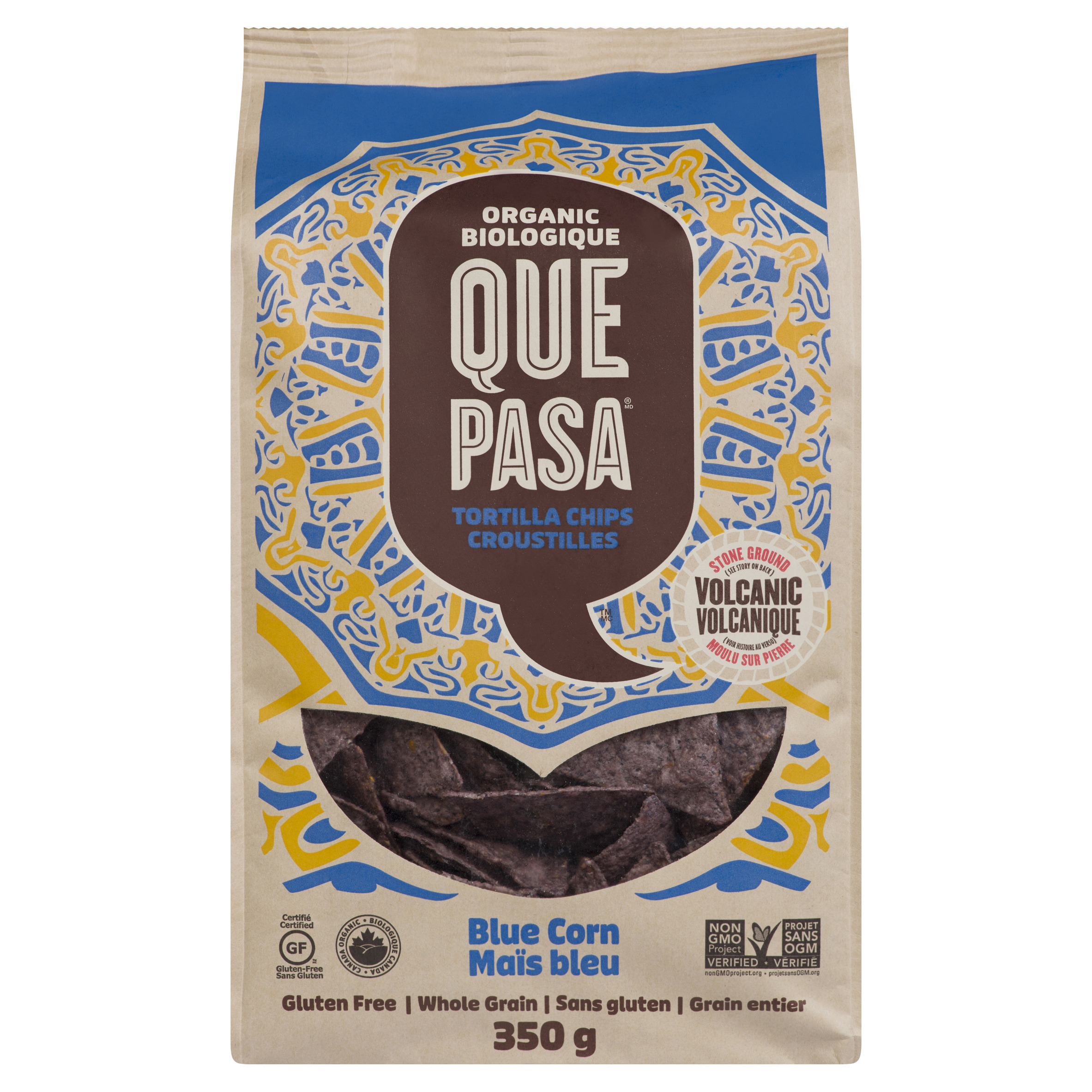 Que Pasa Organic Blue Corn Tortilla Chips