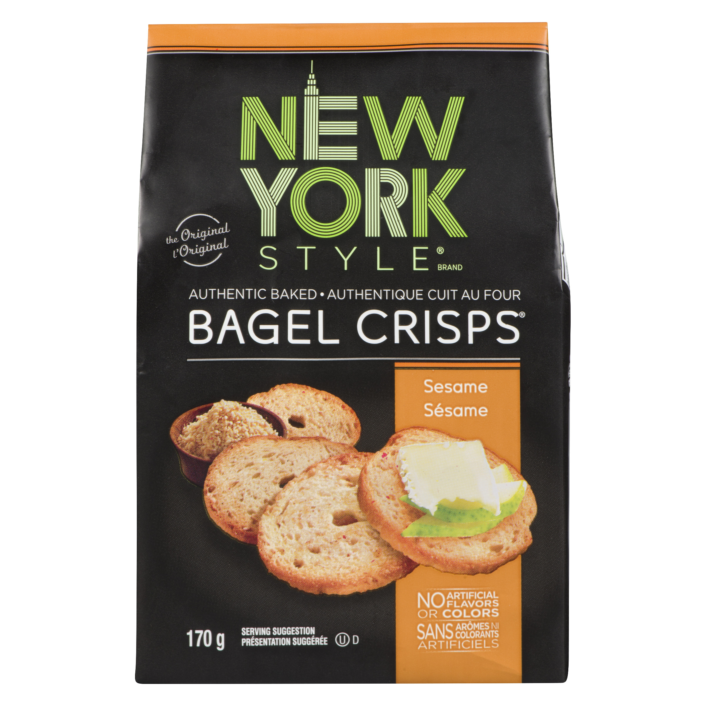 New York Style Bagel Crisps, Sea Salt