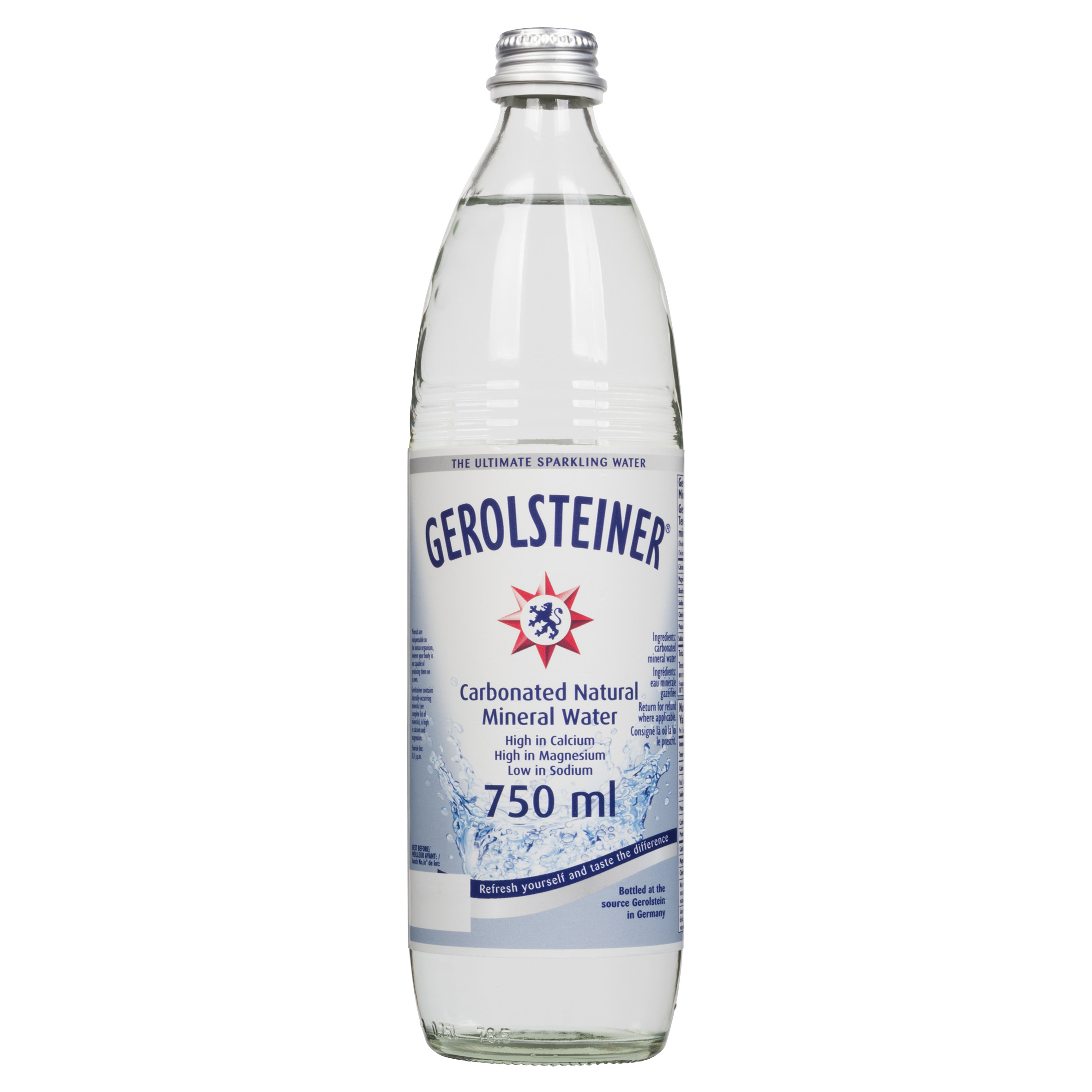 Gerolsteiner Water Carbonated Natural 750 ml (bottle)