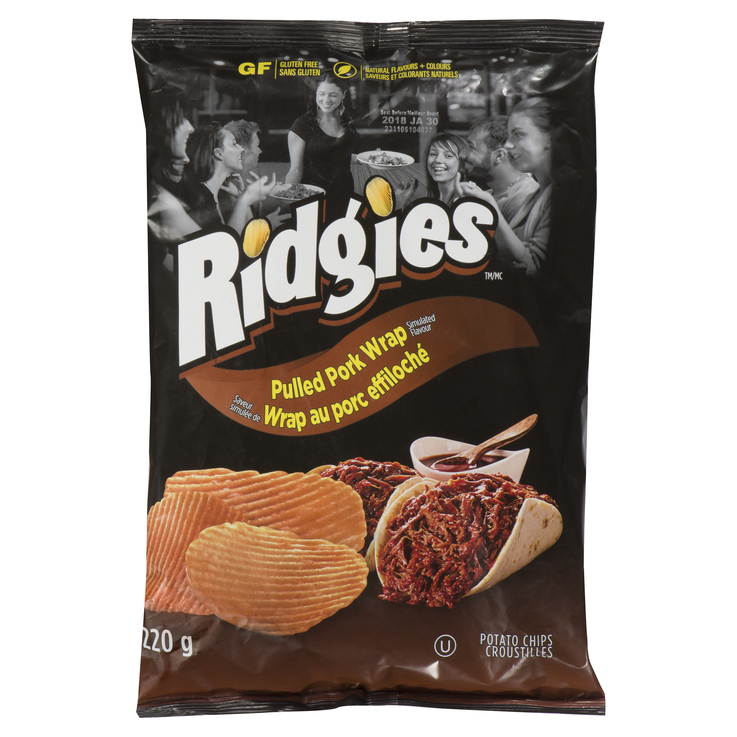 Buy Old Dutch Potato Chips Double Dutch Ridgies Pulled Pork 220 g