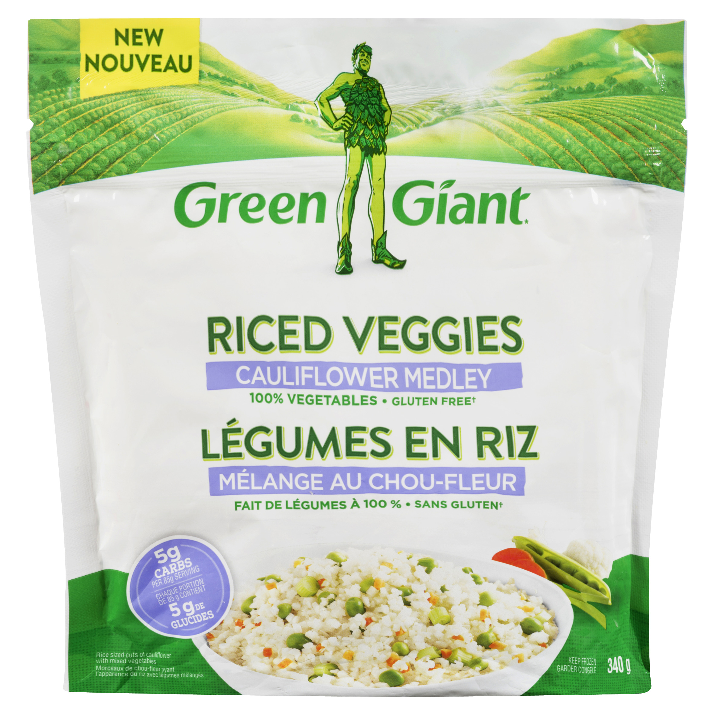 Green Giant Frozen Riced Veggies Cauliflower Medley